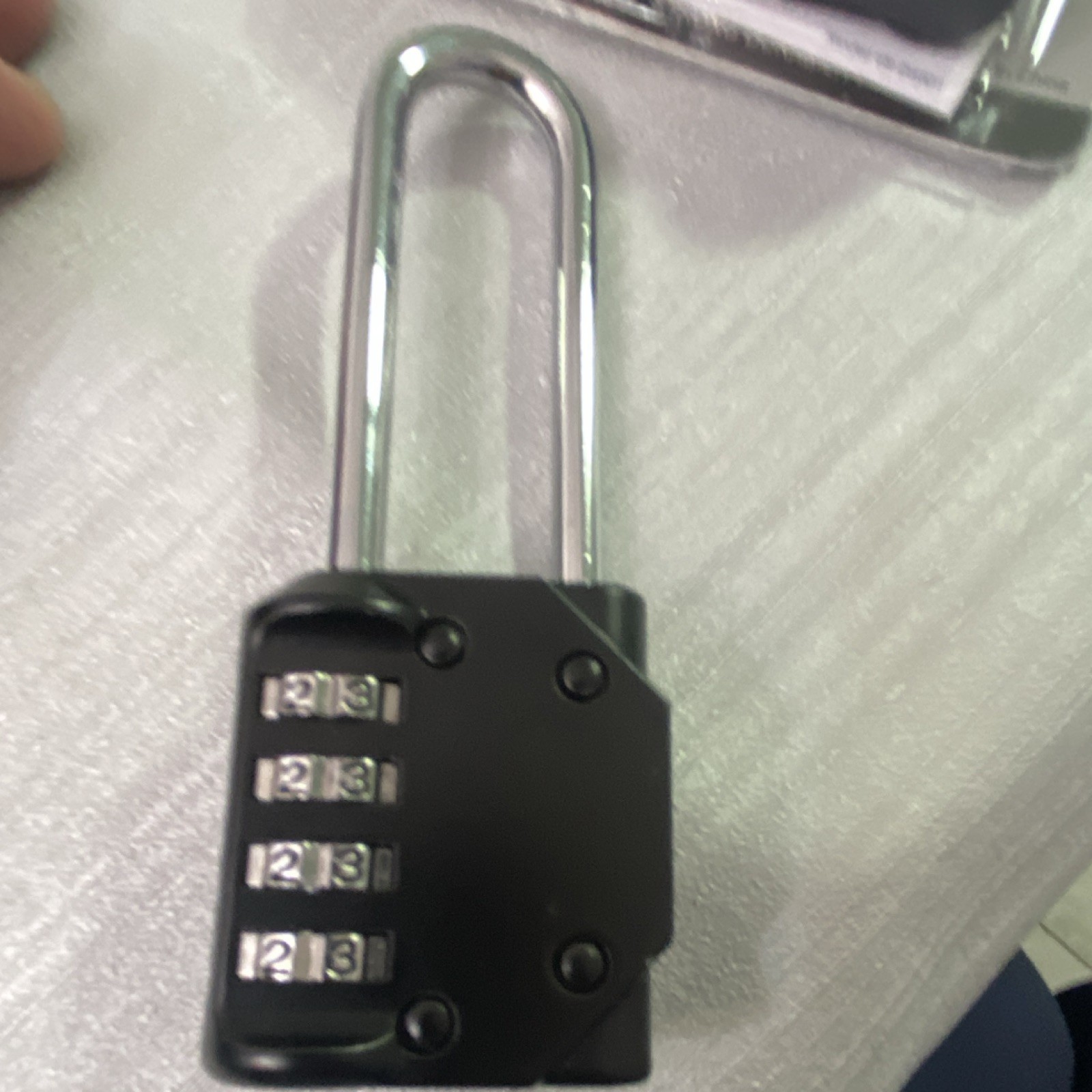 Disecu 2-Pack Resettable 4-Dial Combination Padlocks Black 2.6 in Steel