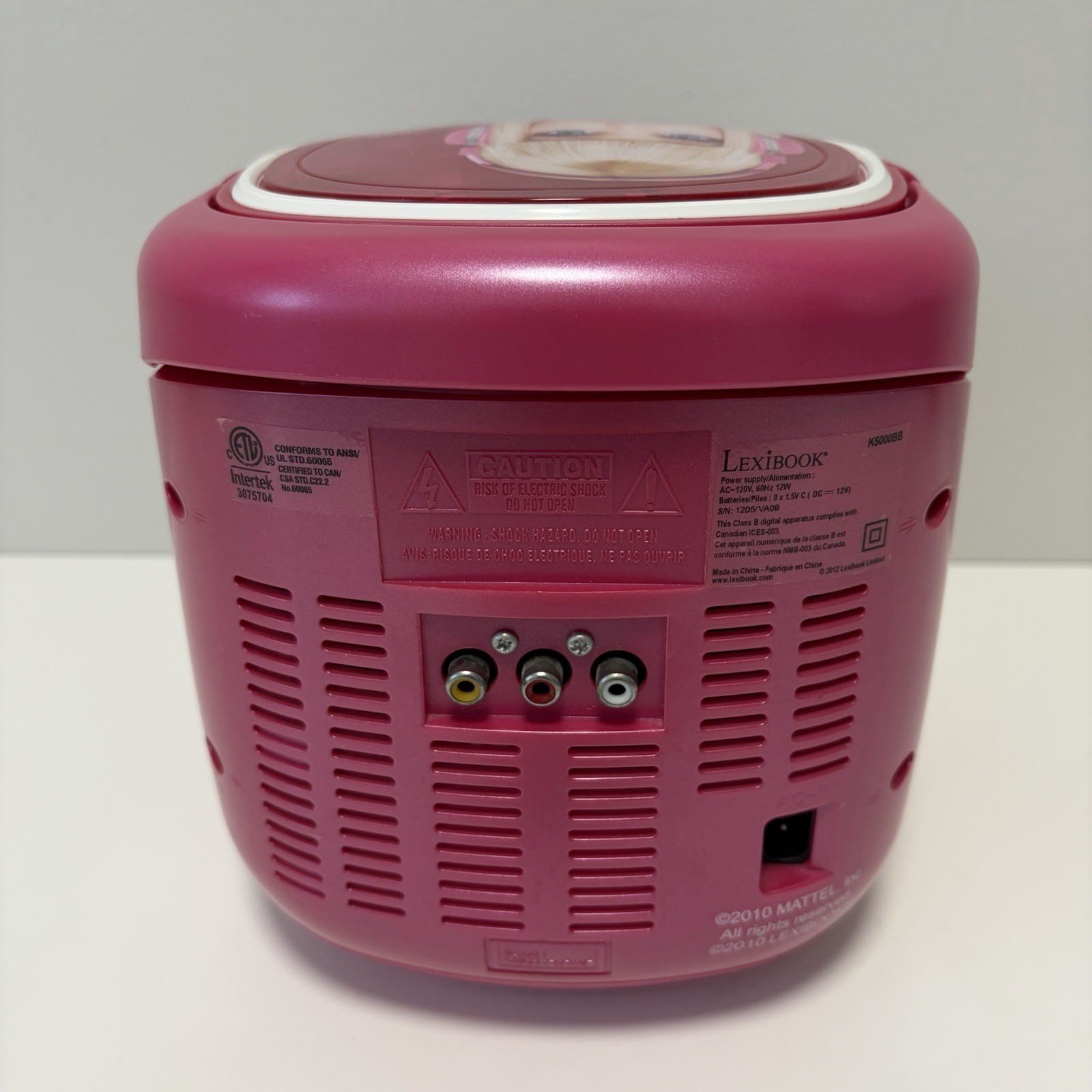 Barbie Lexibook K7000DP Pink CD Player Radio Tested Working READ