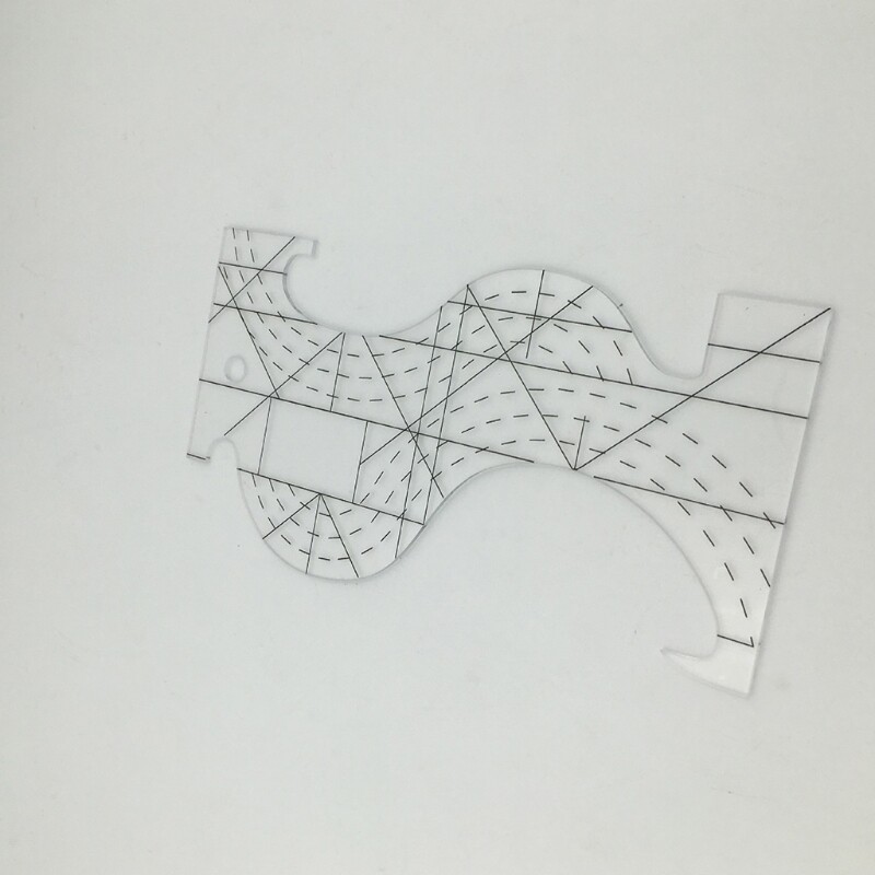 Acrylic Patchwork Multi-Purpose Quilting Template Ruler for Long Arm