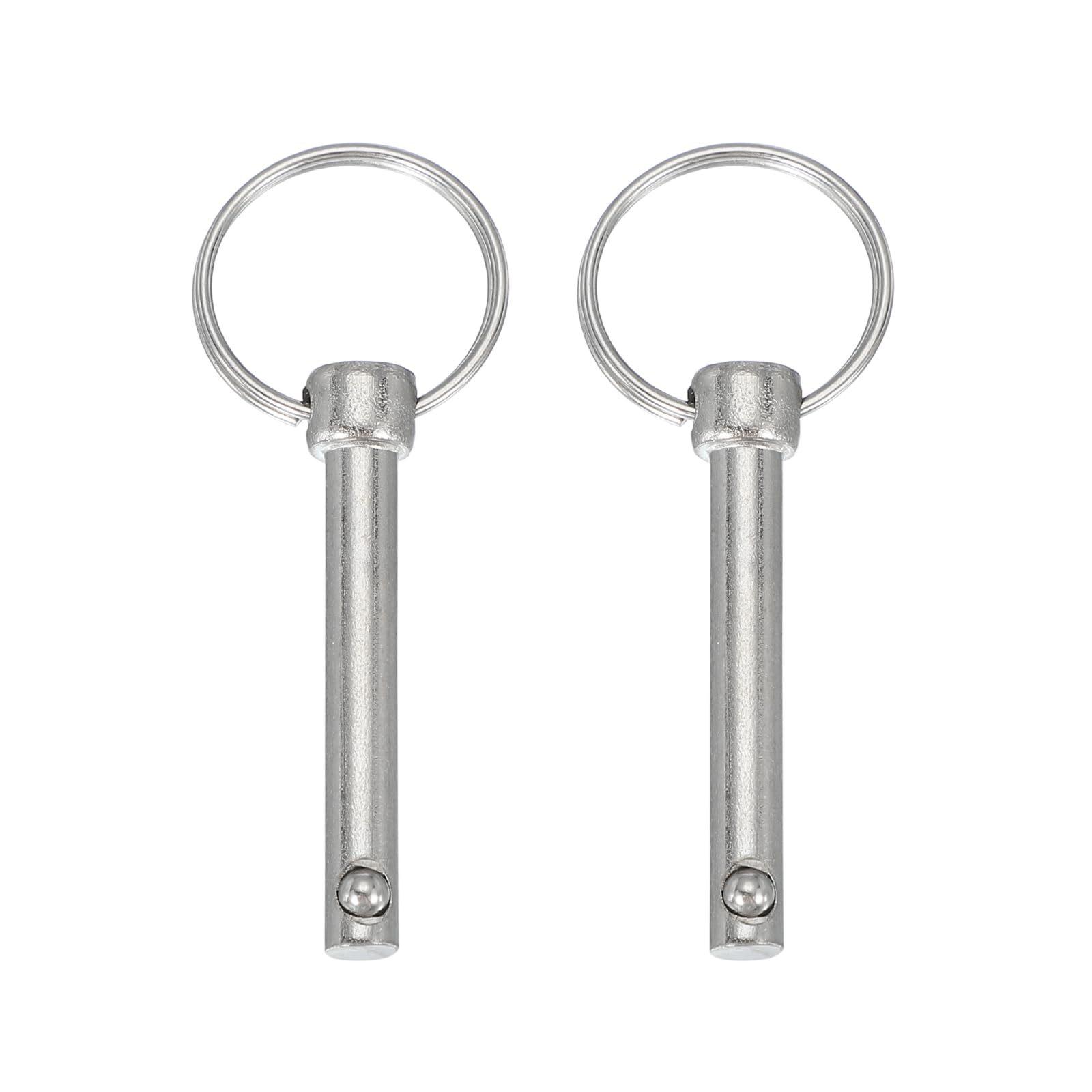 Quick Release Pins Dia 1/4"6mm Usable Length 1.26"32mm Total Length 2.64"67mm...