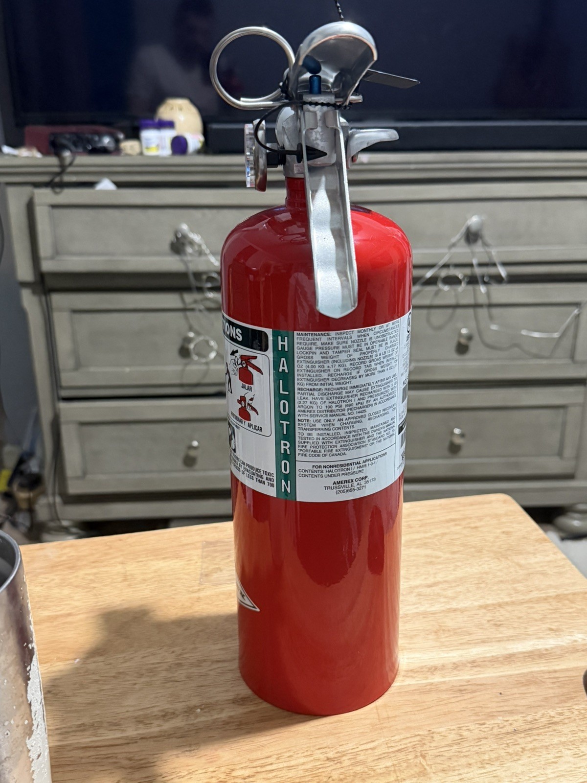 Clean Agent Fire Extinguisher -Halotron 5lb - excellent condition