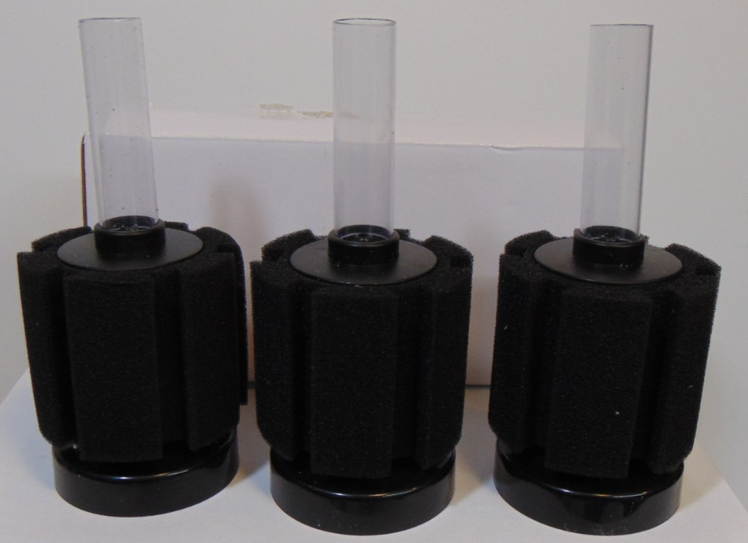 AQUANEAT 3 Pack Aquarium Bio Sponge Filter Breeding Fry Up To 10 Gal Shrimp Nano