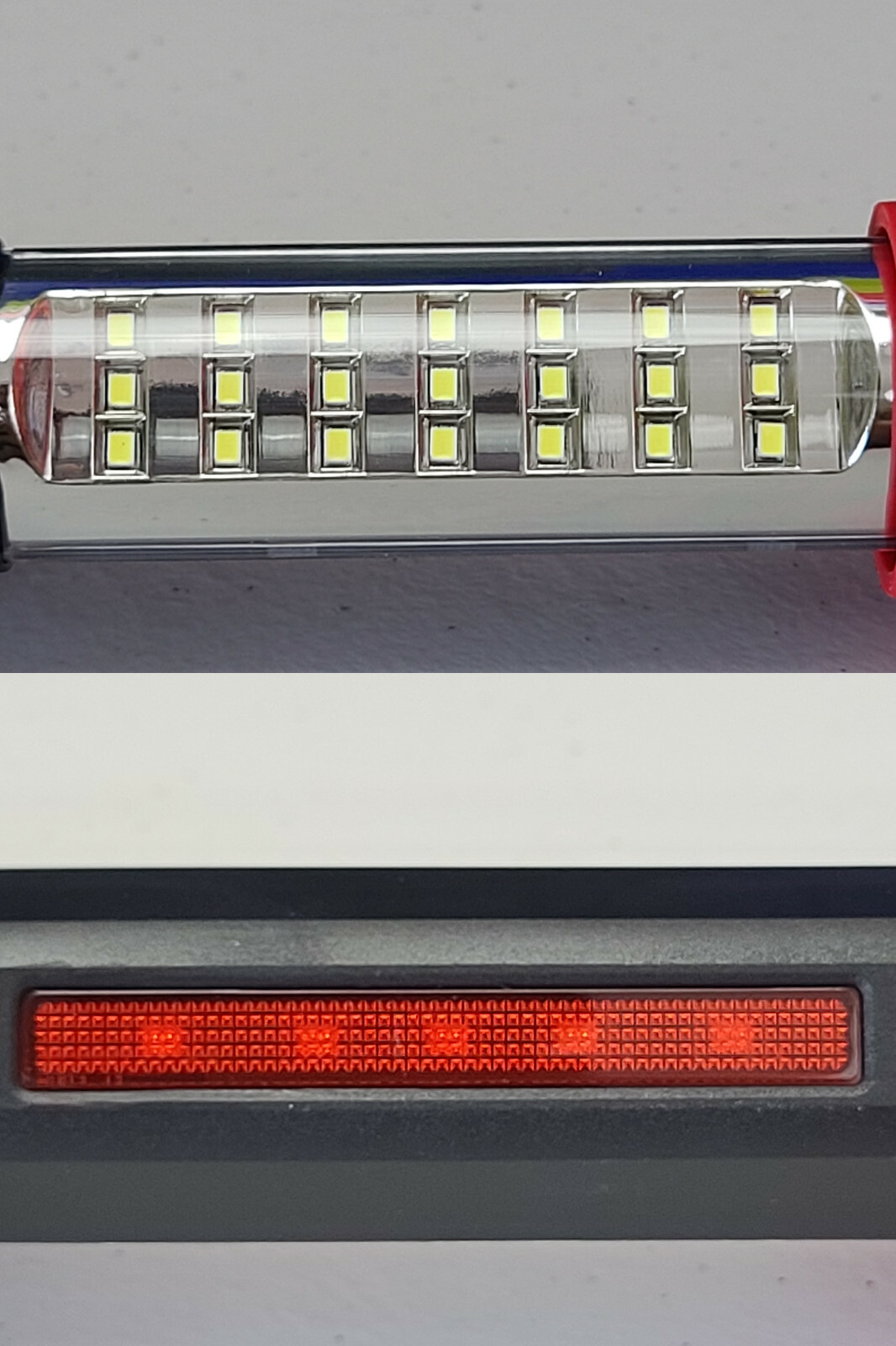MobilePower LED Flashlight Charcoal Red Green Blue Work Light Hazzard Flashing