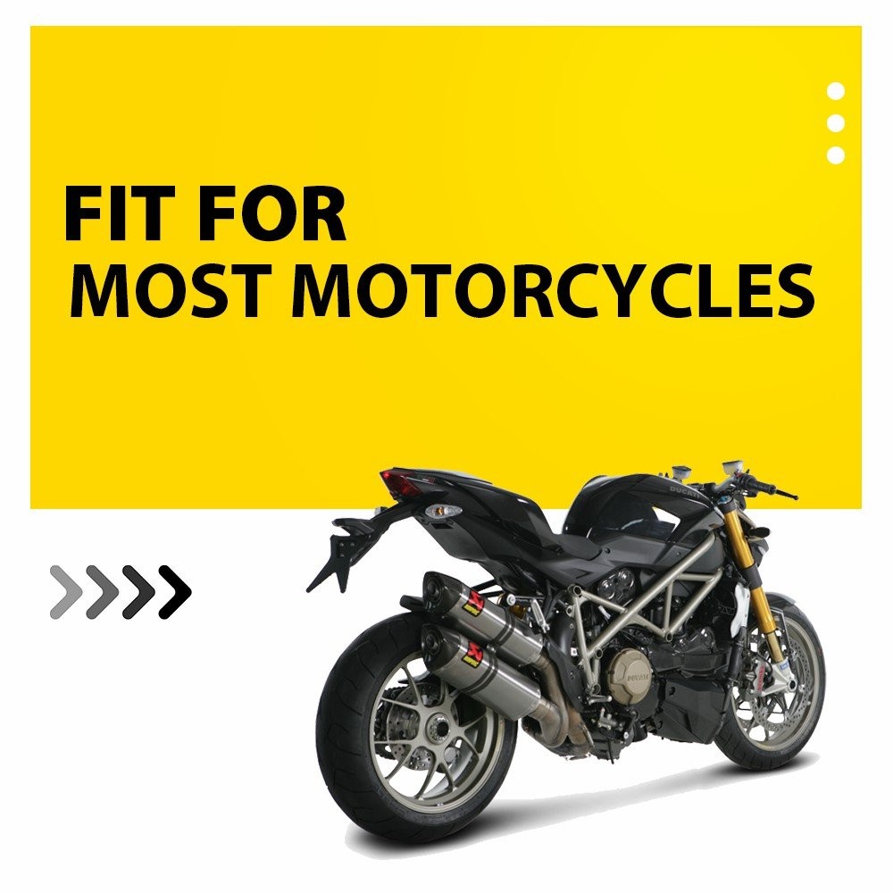 Motorcycle Universal Clip On Windshield Wind Screen Deflector Extension Spoiler