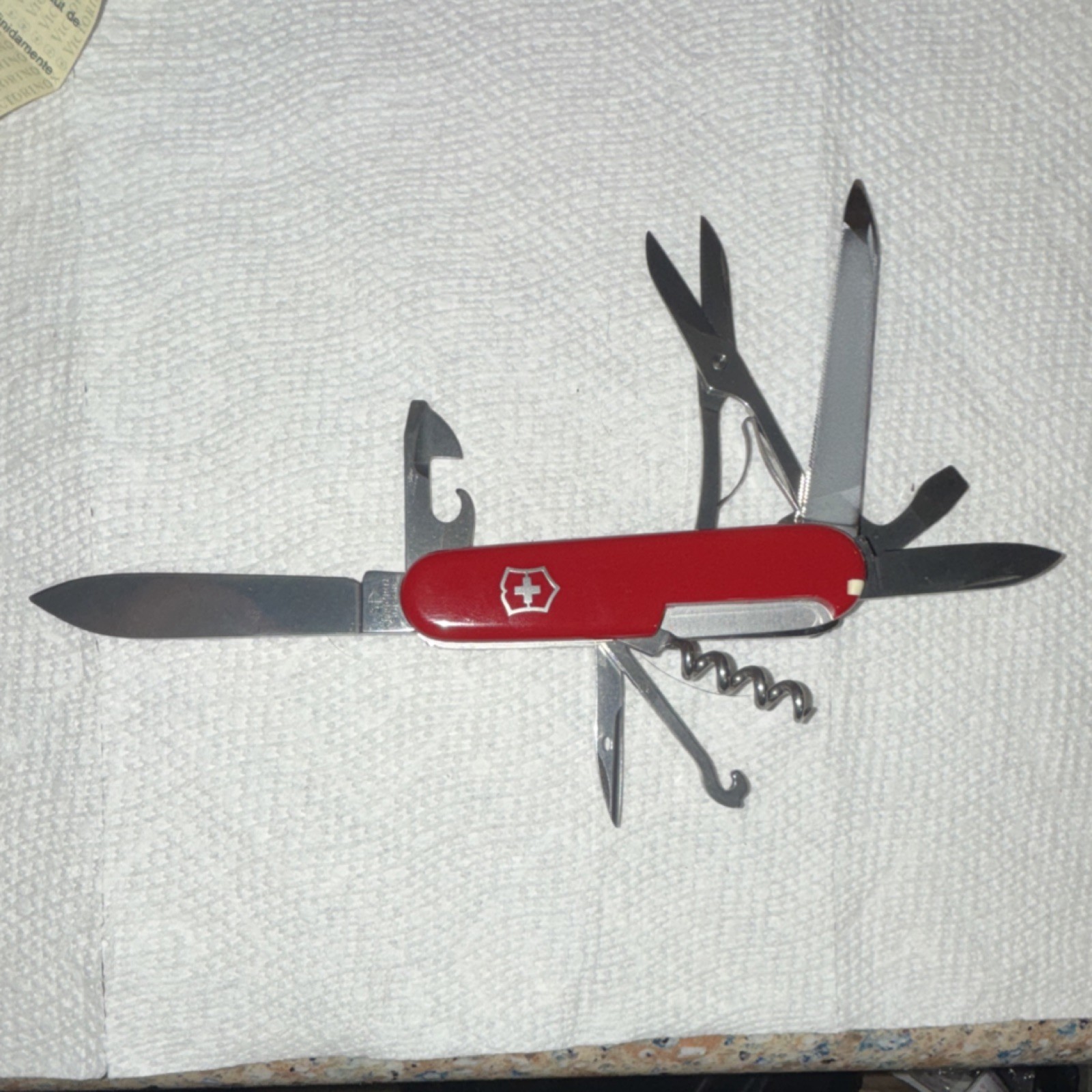 Victorinox Swiss Army Multi-Tool Stainless Steel 9 Tools w/  Case Vintage