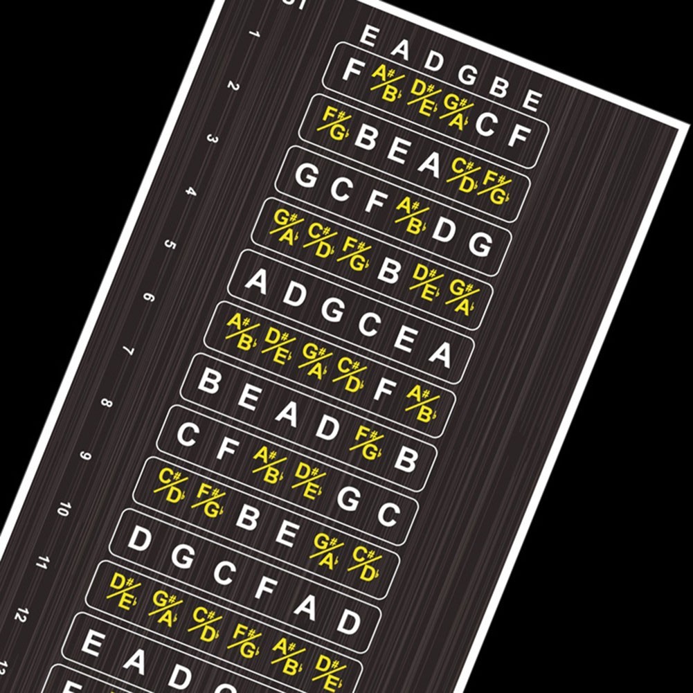 Entertainment Sticker Decals Scales String Beginner Easy To Install Fret