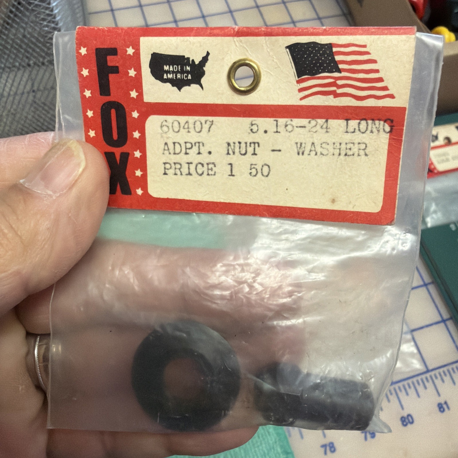 FOX Adapter Nut And Washer Part Number 60407