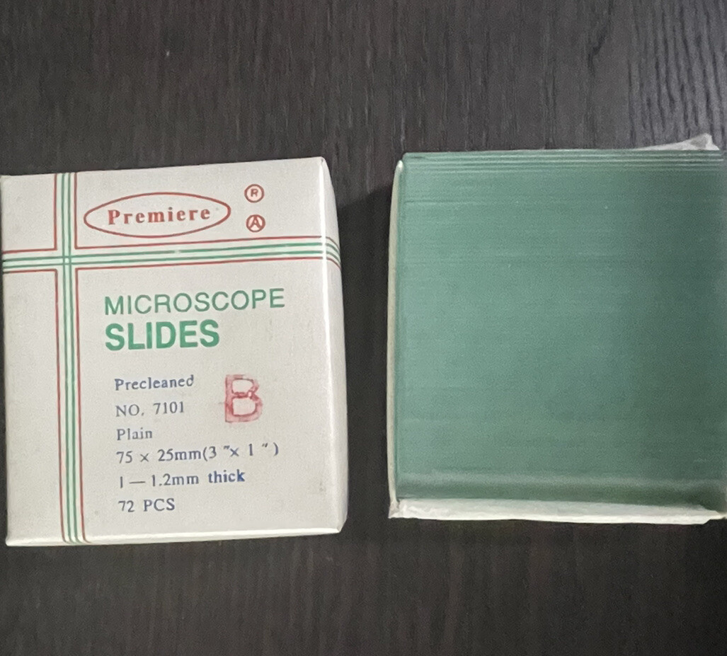 1 Box of Premier Microscope Slides 3 x 1 1-1.2mm 7101 70 pieces