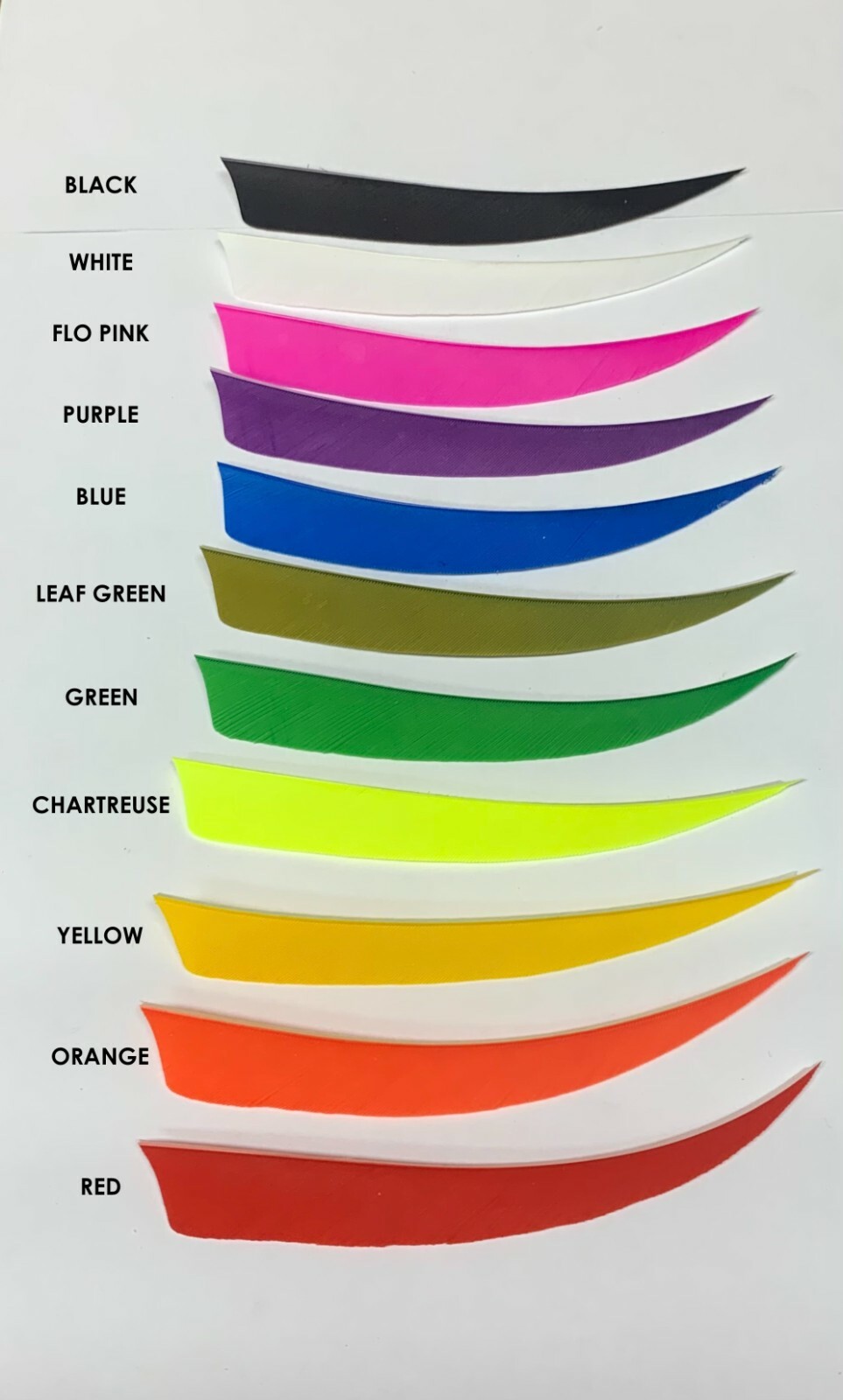 Trueflight 5" Shield Feathers Left or Right Wing - 1 Dozen