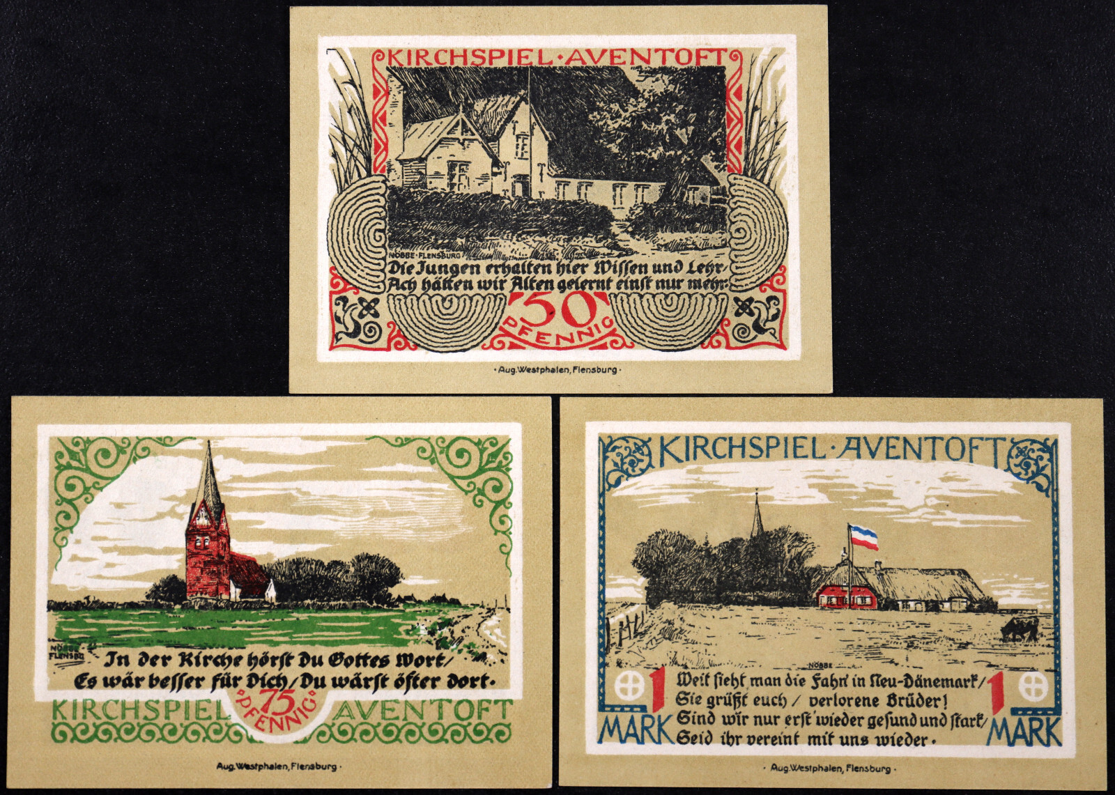 AVENTOFT 1921 "Church Series" Complete Series German Notgeld