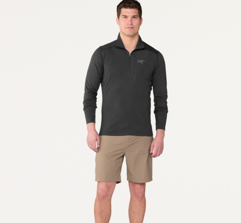 [HOT SALE] Arc'teryx Rho LT Zip Neck Base Layer Top Men's S Black Thermal Shirt