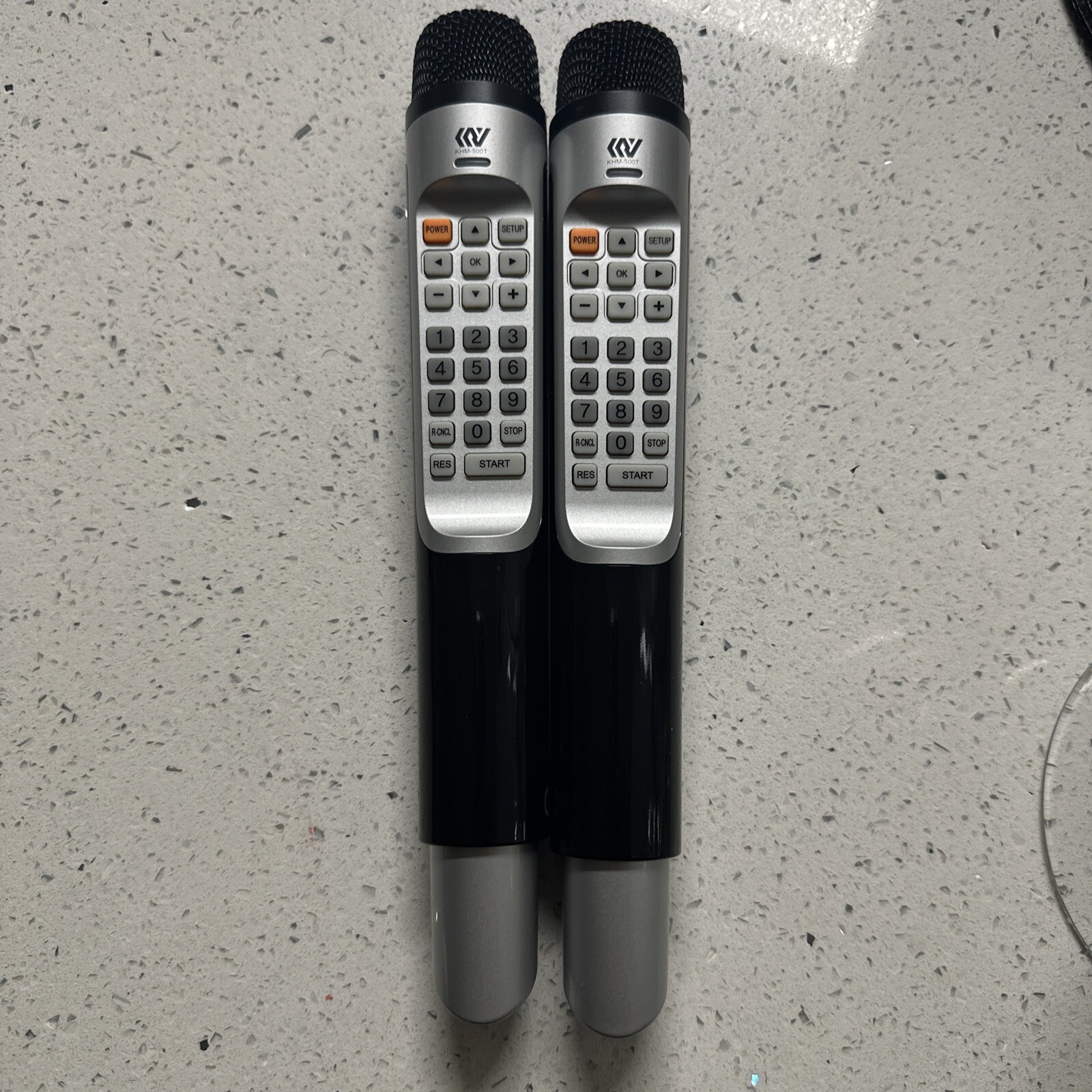 LOT of 2 MICROKY KHM-500T Karaoke Microphone Wireless Great Condition