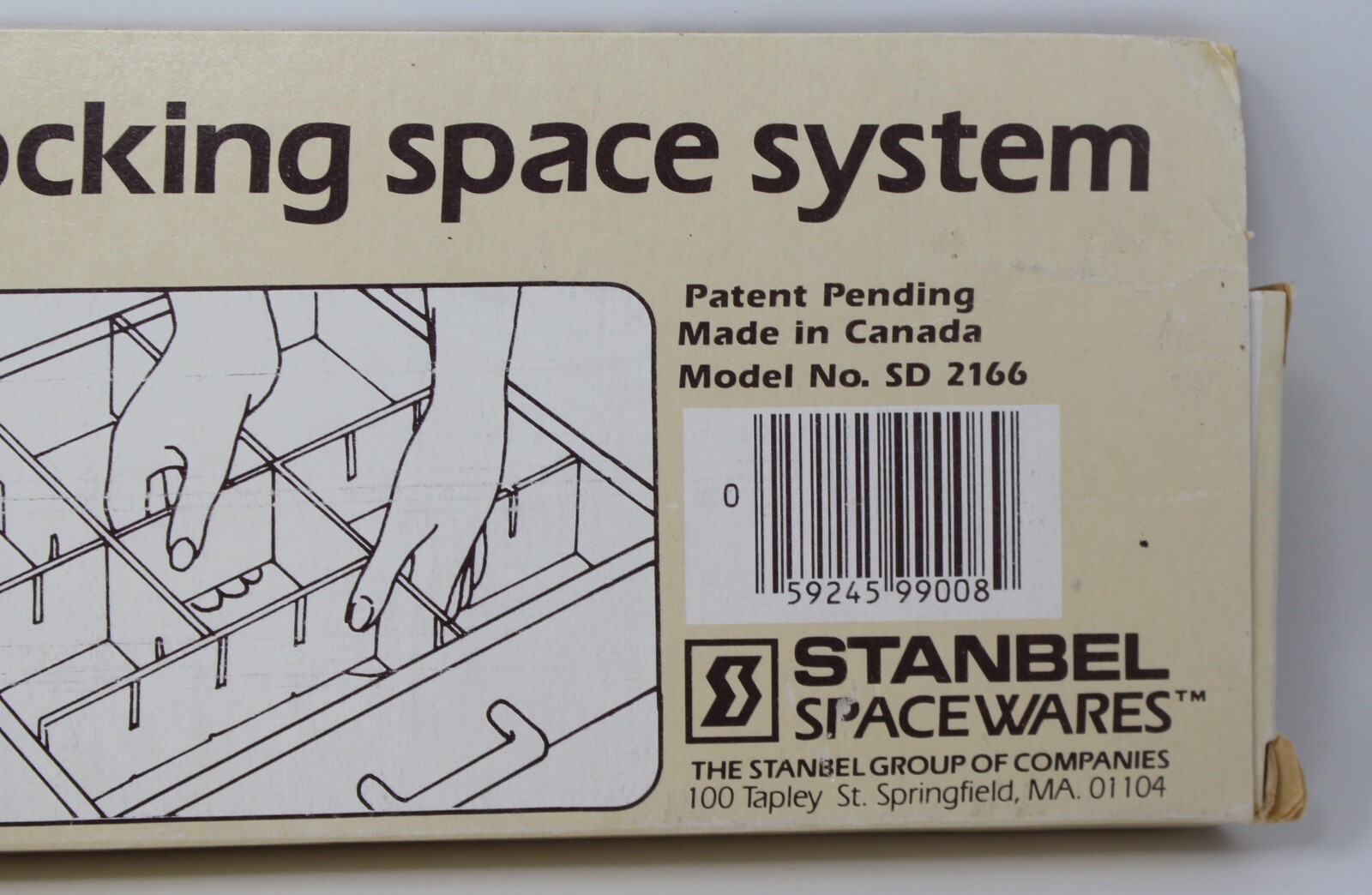 NOS/NIB/NEW Stanbel 2" Drawer Organizer - Interlocking Space System - SD 2166