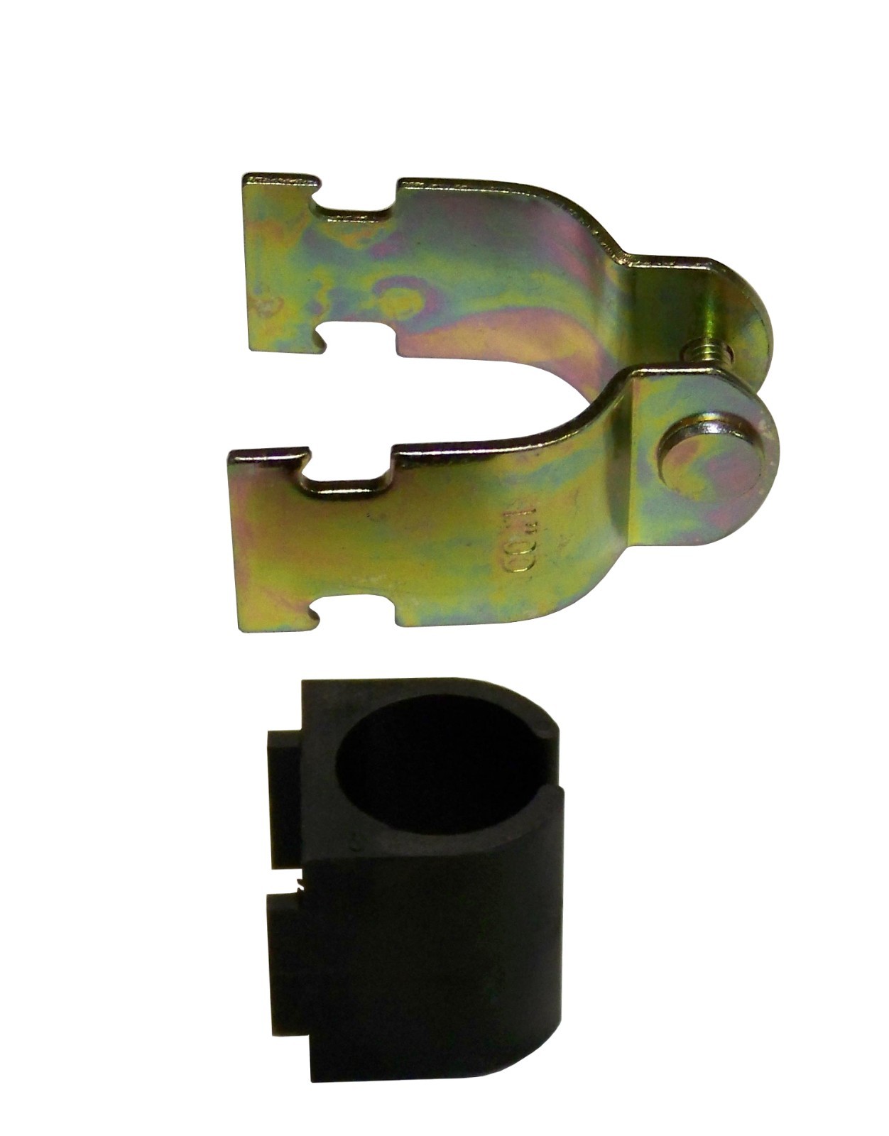 1-1/8" O.D. Cushion Clamp For Tube - Lot of 3 - Yellow Chromate Finish, Plumbing