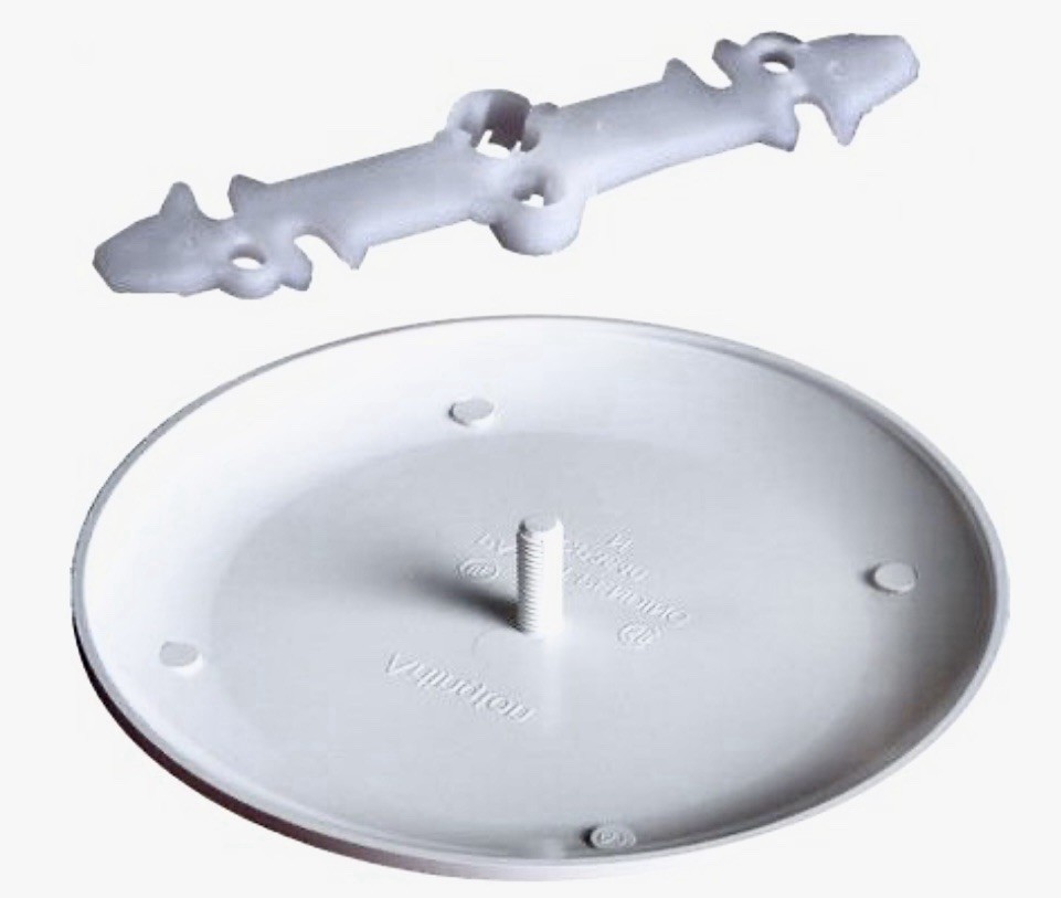 [2 PK] Ceiling Box Cover Paintable Arlington CP3540 3-1/2”-4” Box —SHIPS FREE—