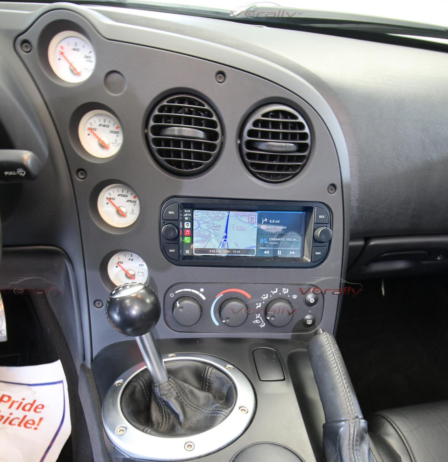 For Dodge Viper 2003-2009 Upgrade Wireless CarPlay Android Auto Car Radio GPS FM