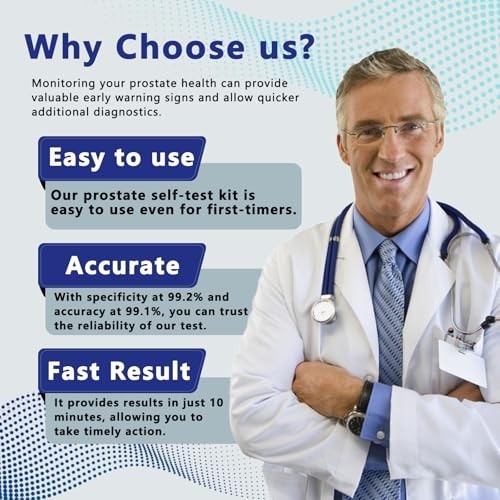 Home PSA Test Kit - Accurate & Easy to Use, Results in 10 Minutes, All Component