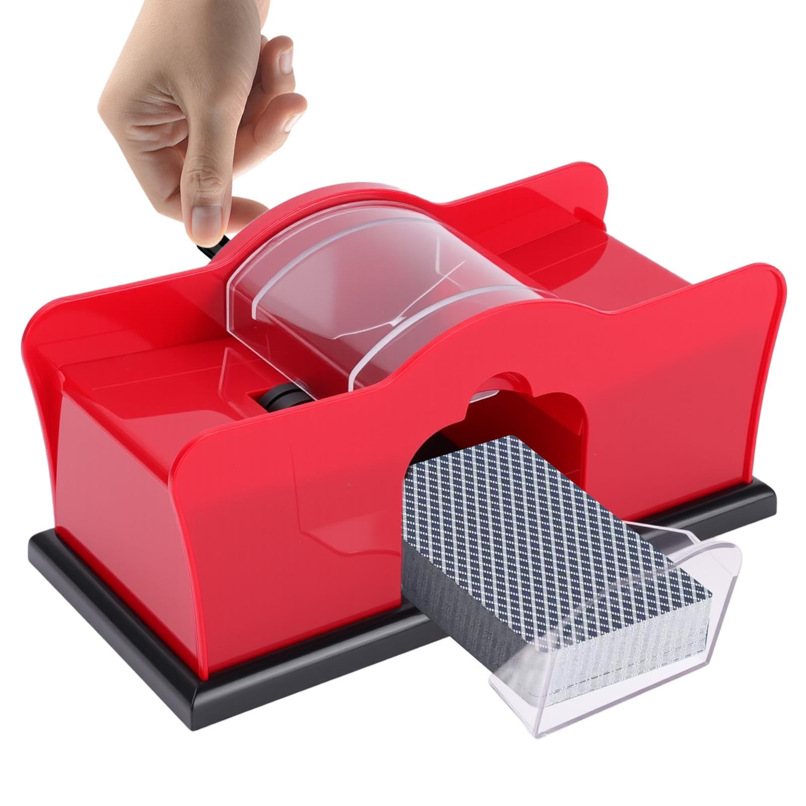 Manual Card Shuffler with Hand Crank, Manual Poker Playing Card shuffler, Por...