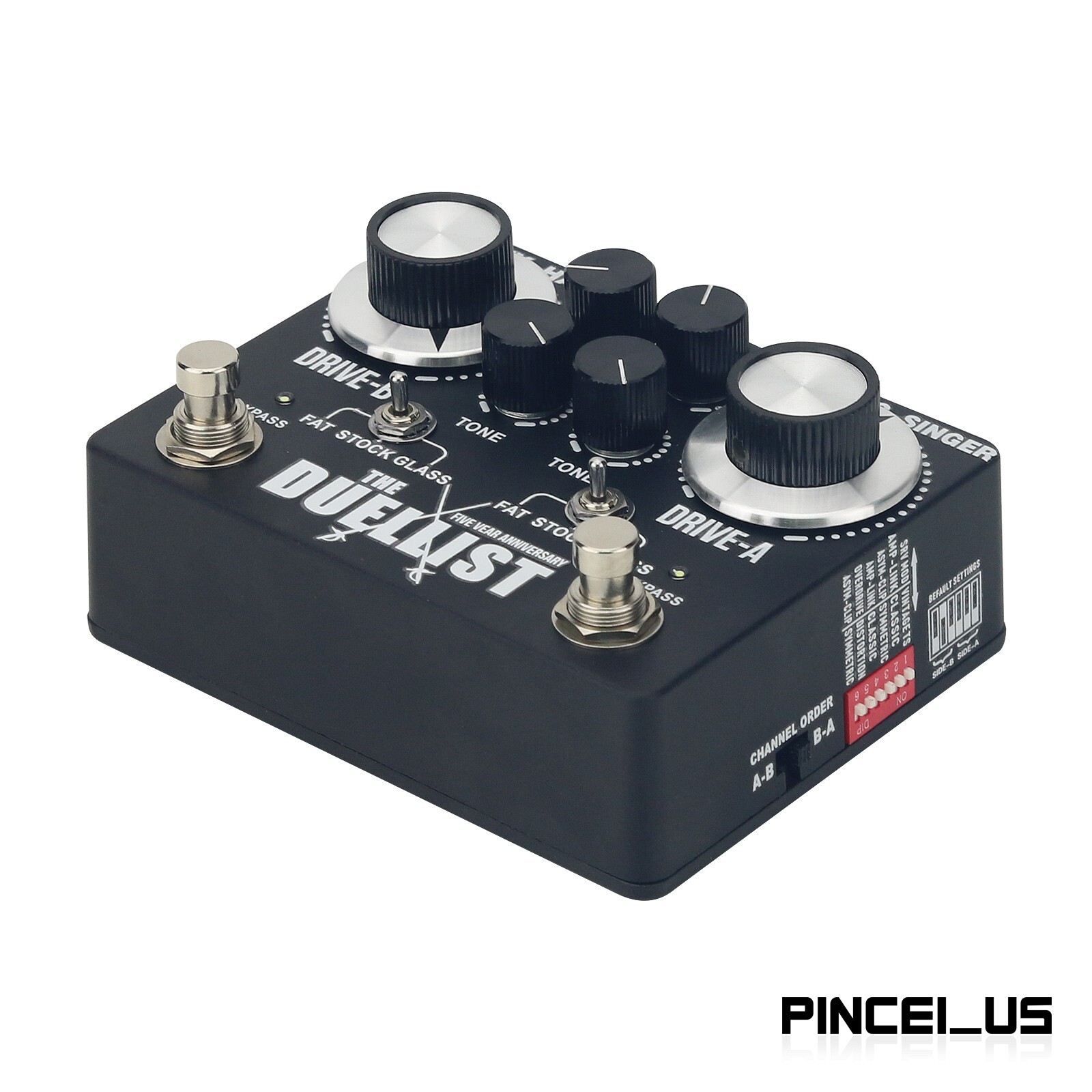 KT High Sensitivity Dual Channel Electric Guitar Effects Pedal for Duellist
