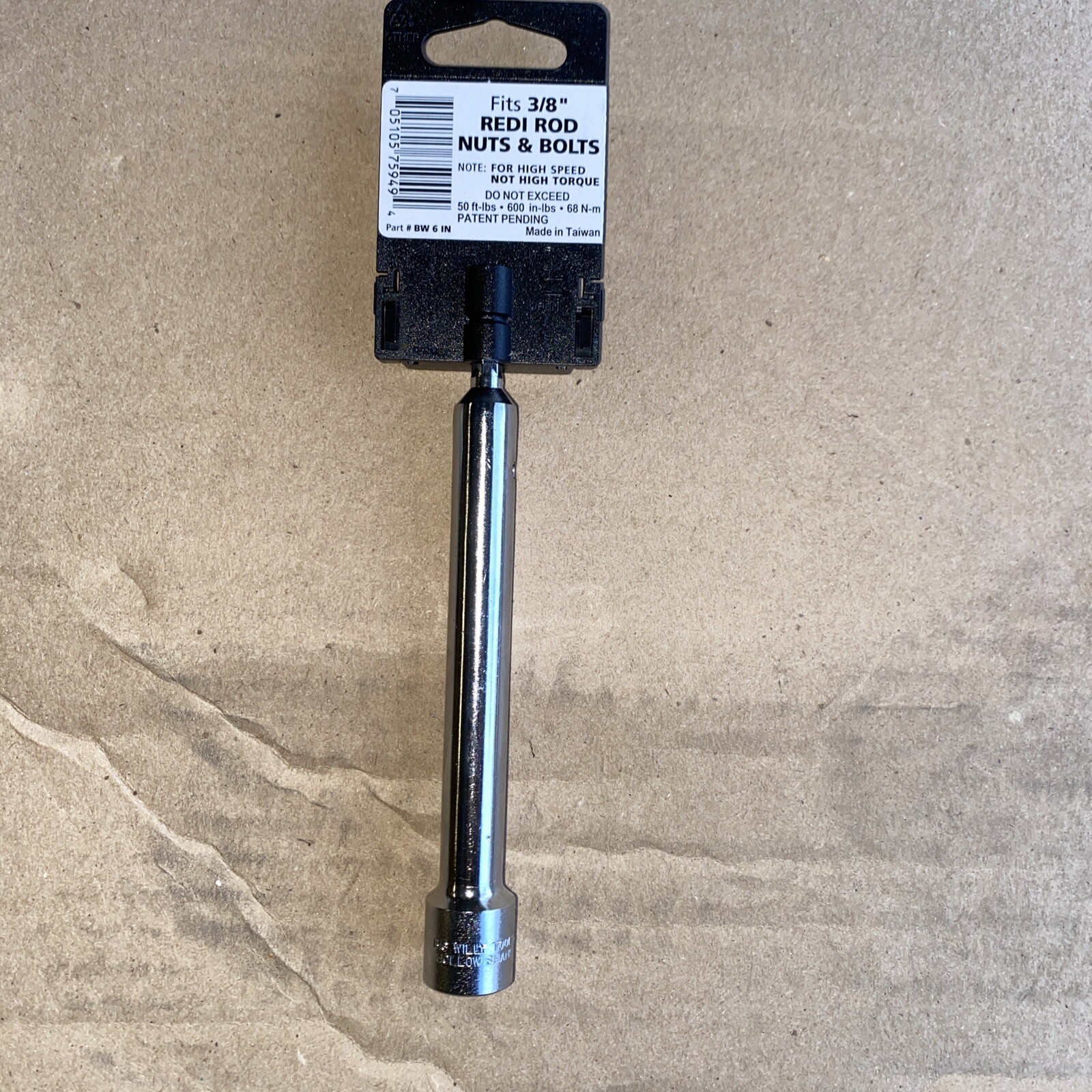 9/16 Big Willy socket Extension BW 6 IN