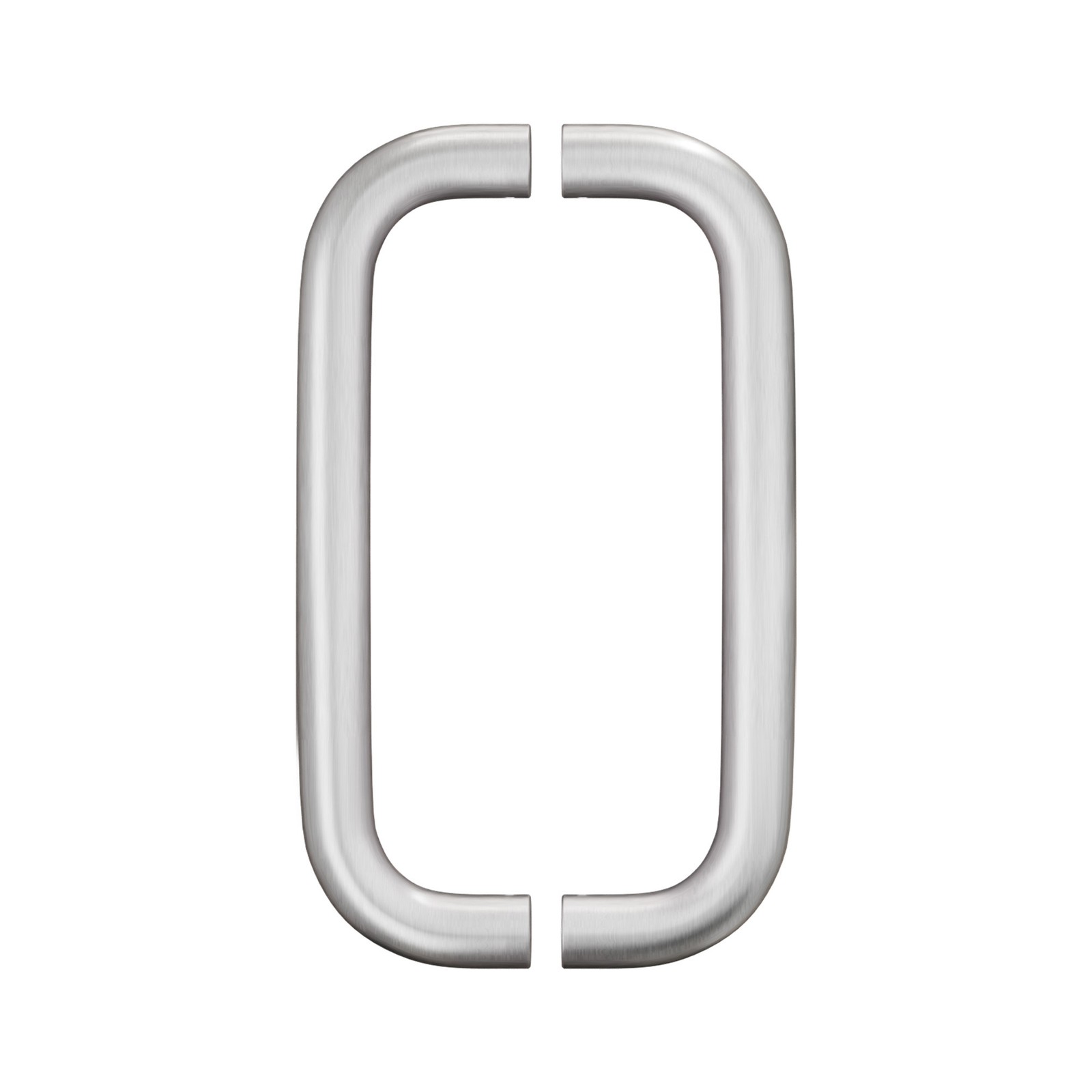 Brixwell Straight Back-to-Back Pull Handle 9" Length Brushed Stainless Steel
