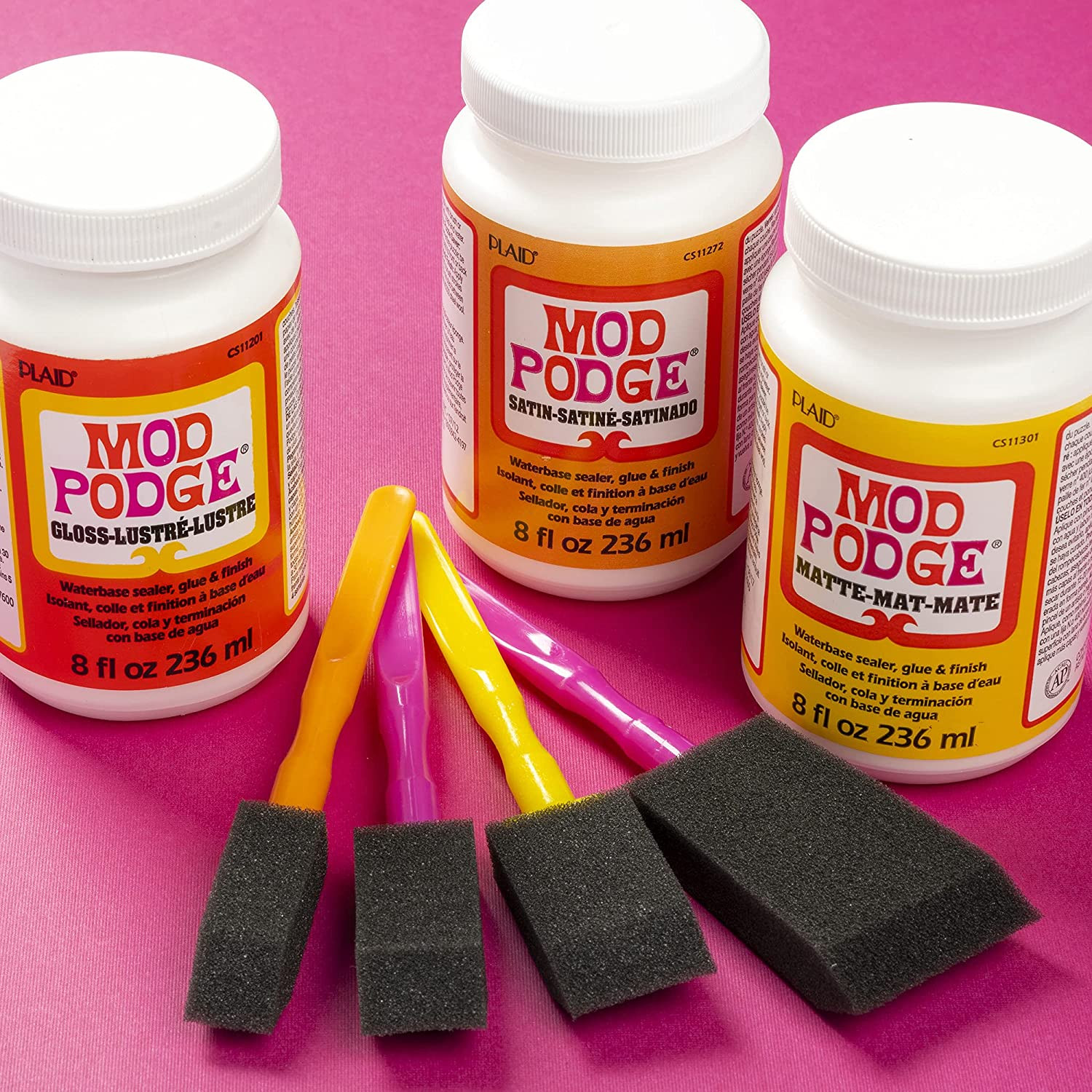 Mod Poge Gloss Sealer & Finish - All-in-One Craft Solution, 16 Oz.