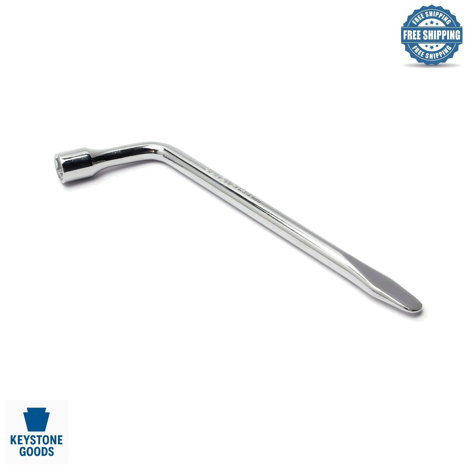 17mm Car Lug Wrench & Multi-Tool Repair Tool - Durable Steel & Galvanized Finish