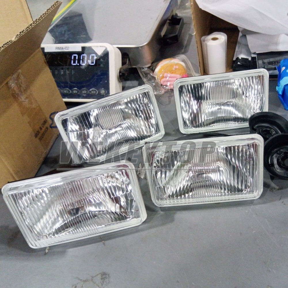 4Pcs 4x6 LED Headlight Housing For H4651 H4653 H4666 H6545 US