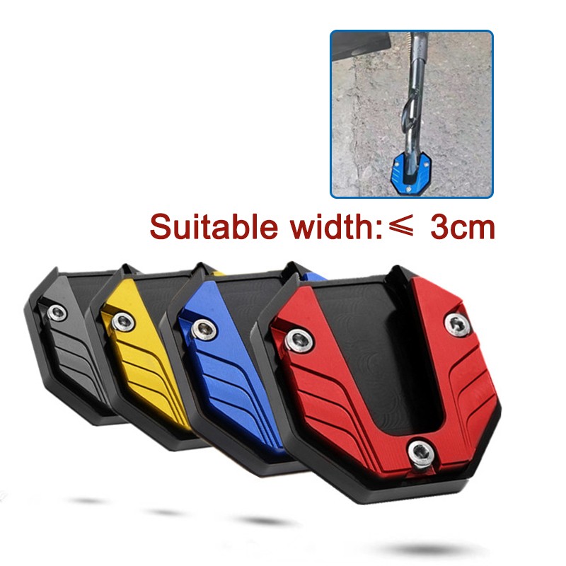 Motorcycle Kickstand Foot Extension Pad Motorbike Side Kick Stand Pad 53mm*58mm