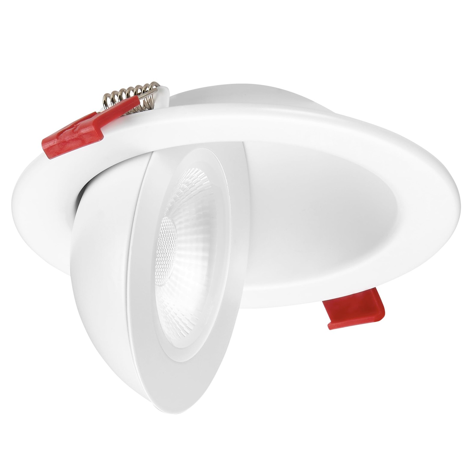Maxxima 4 in. Rotatable Ultra-Thin Recessed LED Floating Gimbal White