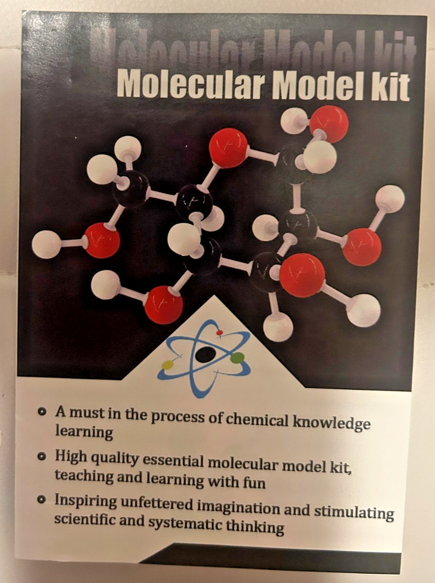 Molecular Modeling Kit-122 pieces-Glucose, etc.-NIB w/instructions