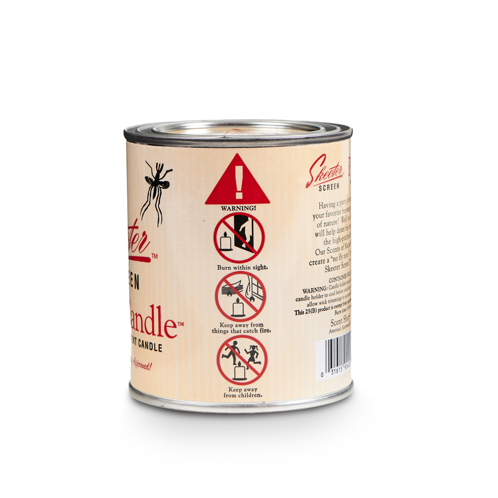 Skeeter Screen 90400 80 hour Patio Candle -6 Pack