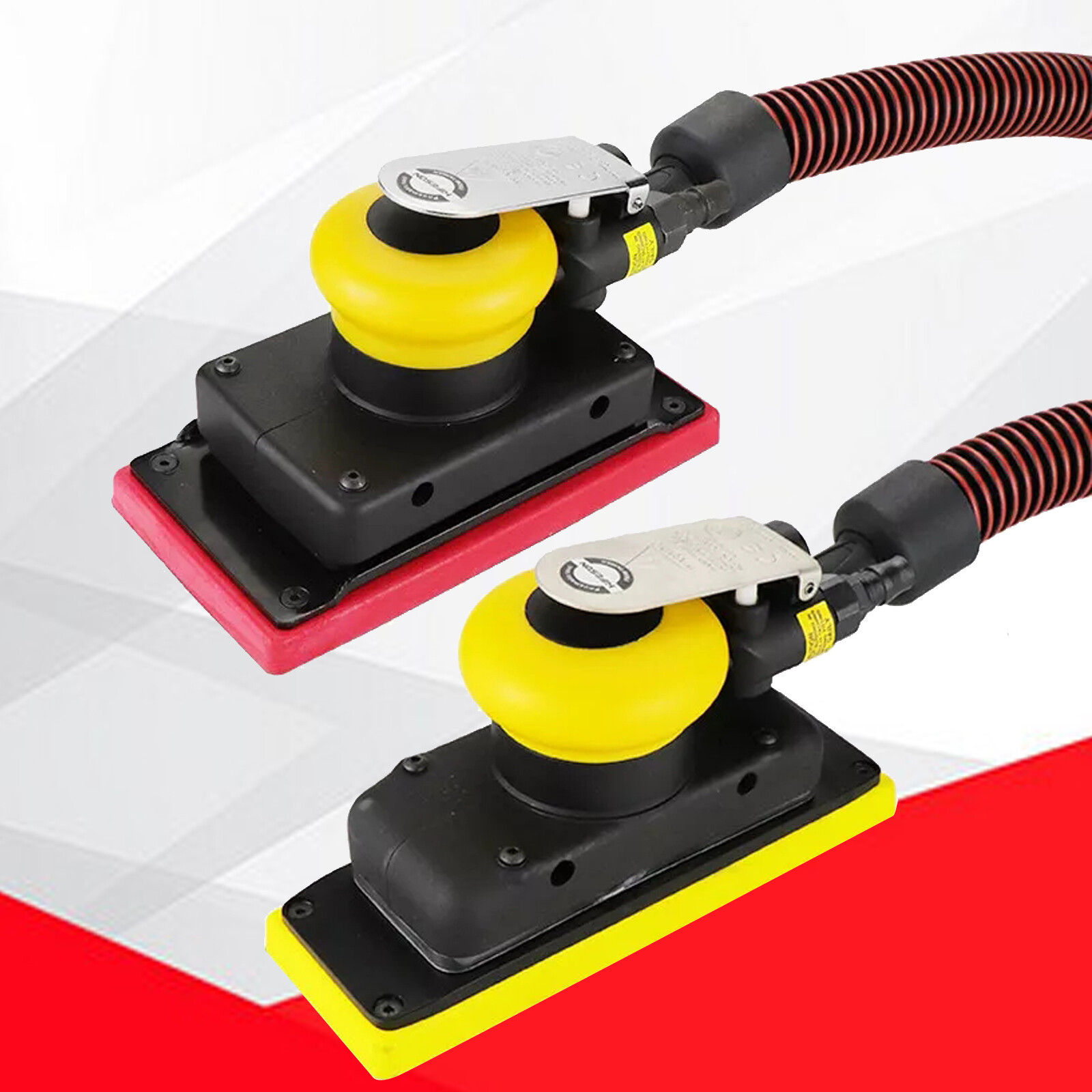 Rectangular Pneumatic Orbital Air Sander Pad Grinder Polisher Sanding Tool