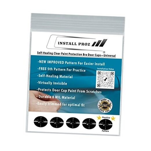 Universal 5 Piece Door Cup Protection Kit - Paint Protection Film - Universal