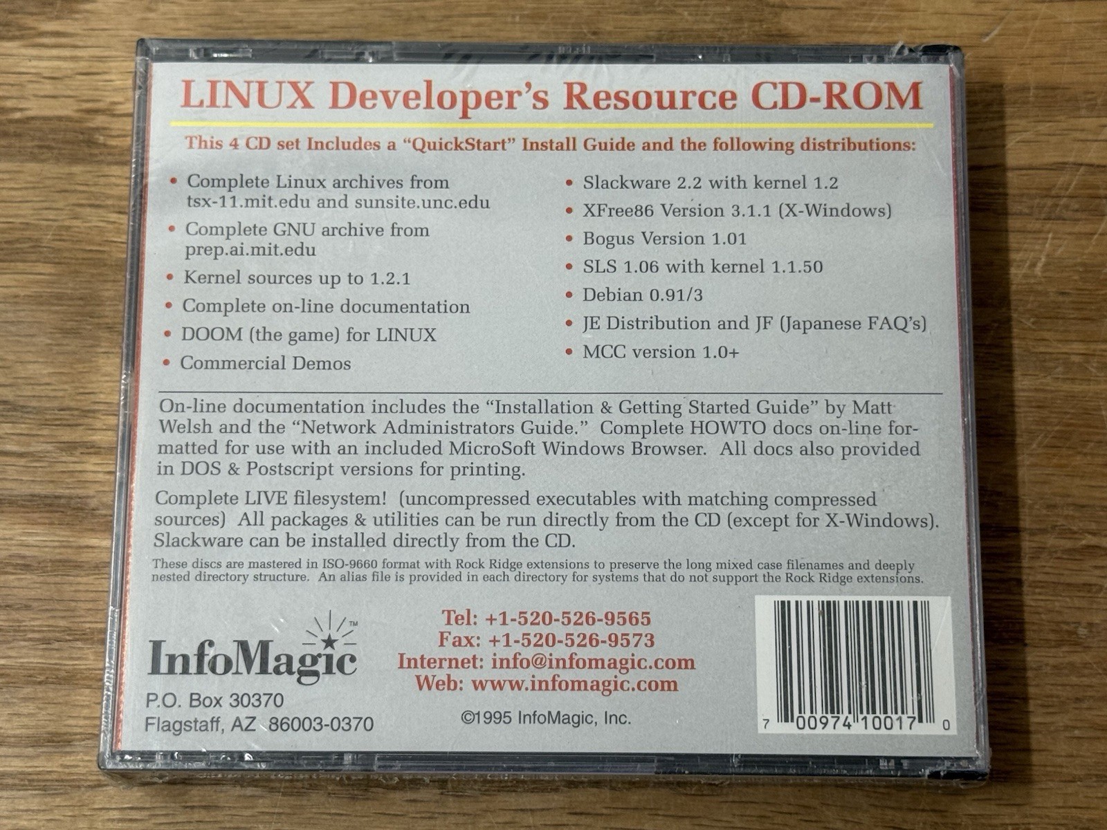 Linux Developer’s Resource 4 CD Set InfoMagic (Sealed)