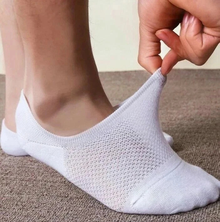 10Pack Men/Women Cotton Bamboo Socks No Show Ankle Low Cut Sport Nonslip Breathe