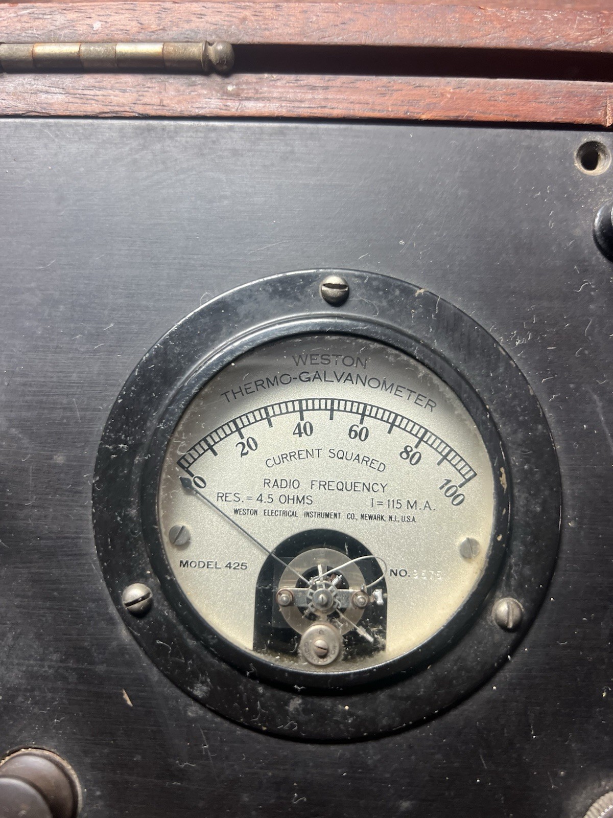 Rare Weston Electrical current Instrument Galvanometer Vintage box case 425