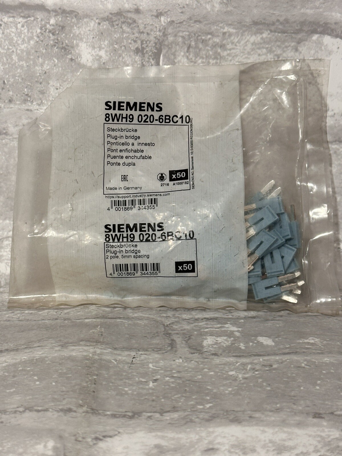 Siemens 8WH9 020-6BC10 Steckbrücke (lot Of 60)