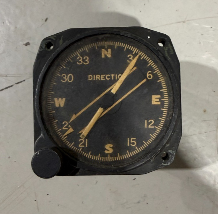 WWII Vintage Ternstedt Indicating Magnetic Compass