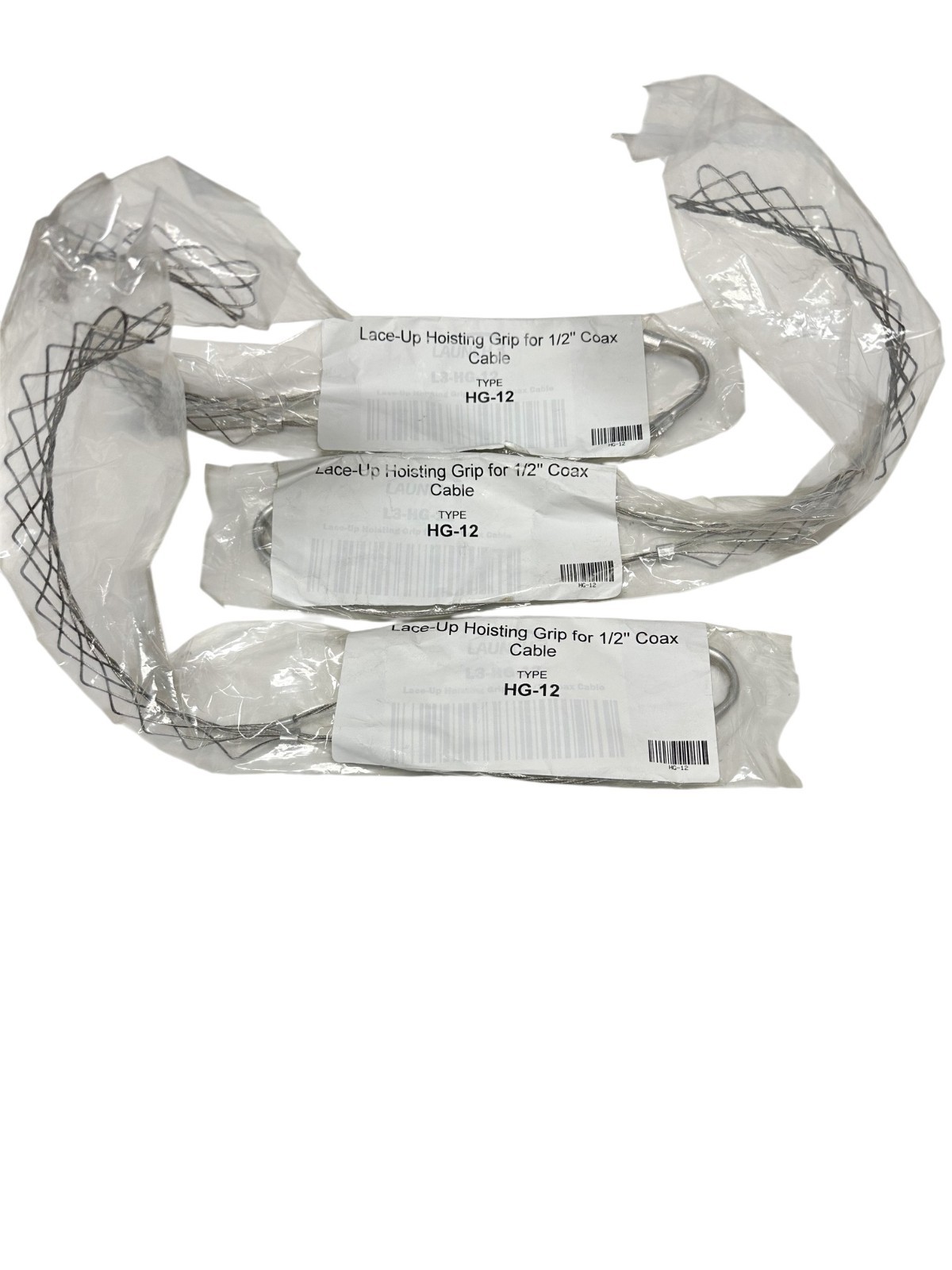 Launch 3 HG-12 Lace-up Hoisting Grip for 1/2" Coaxial Cable (LOT OF 3) *SALE*