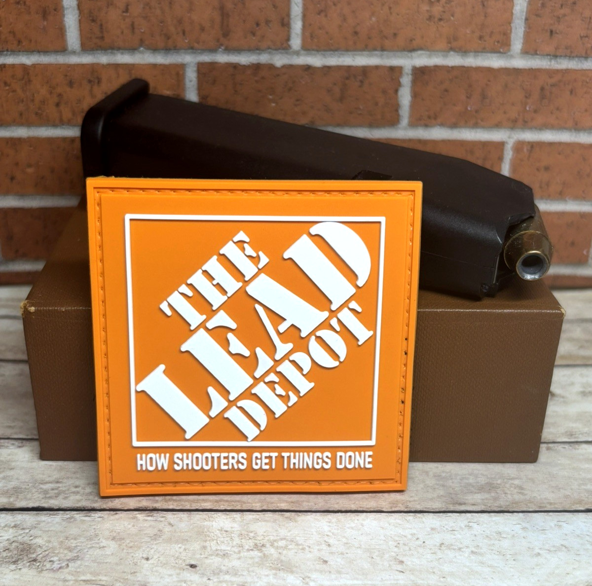 Tactical PVC Patch, Morale The Lead Depot Gun, Hook Backed Military Meme Patch