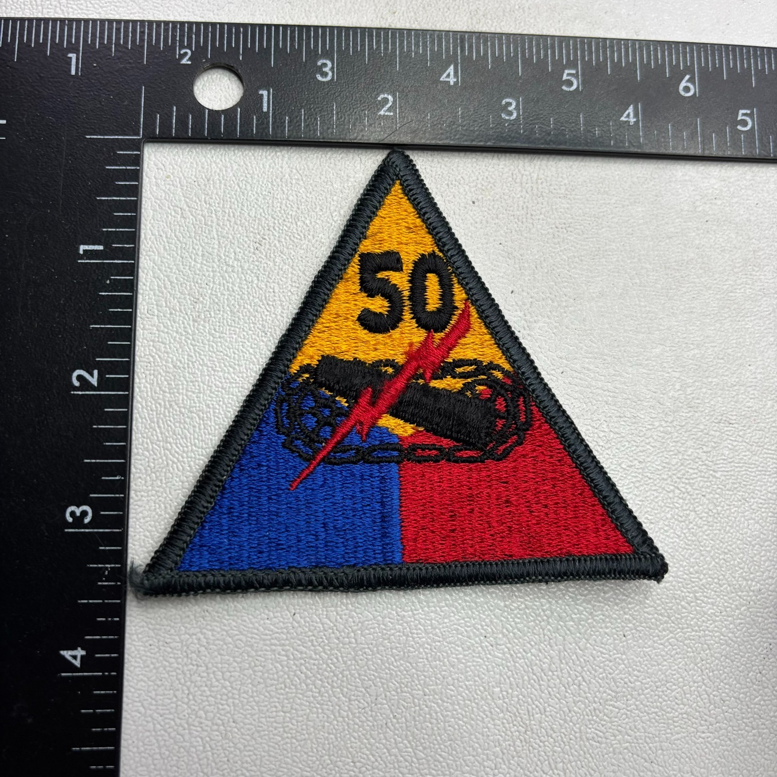 Military United States Army 50TH Armored Division (Tank Division) Patch 58MN