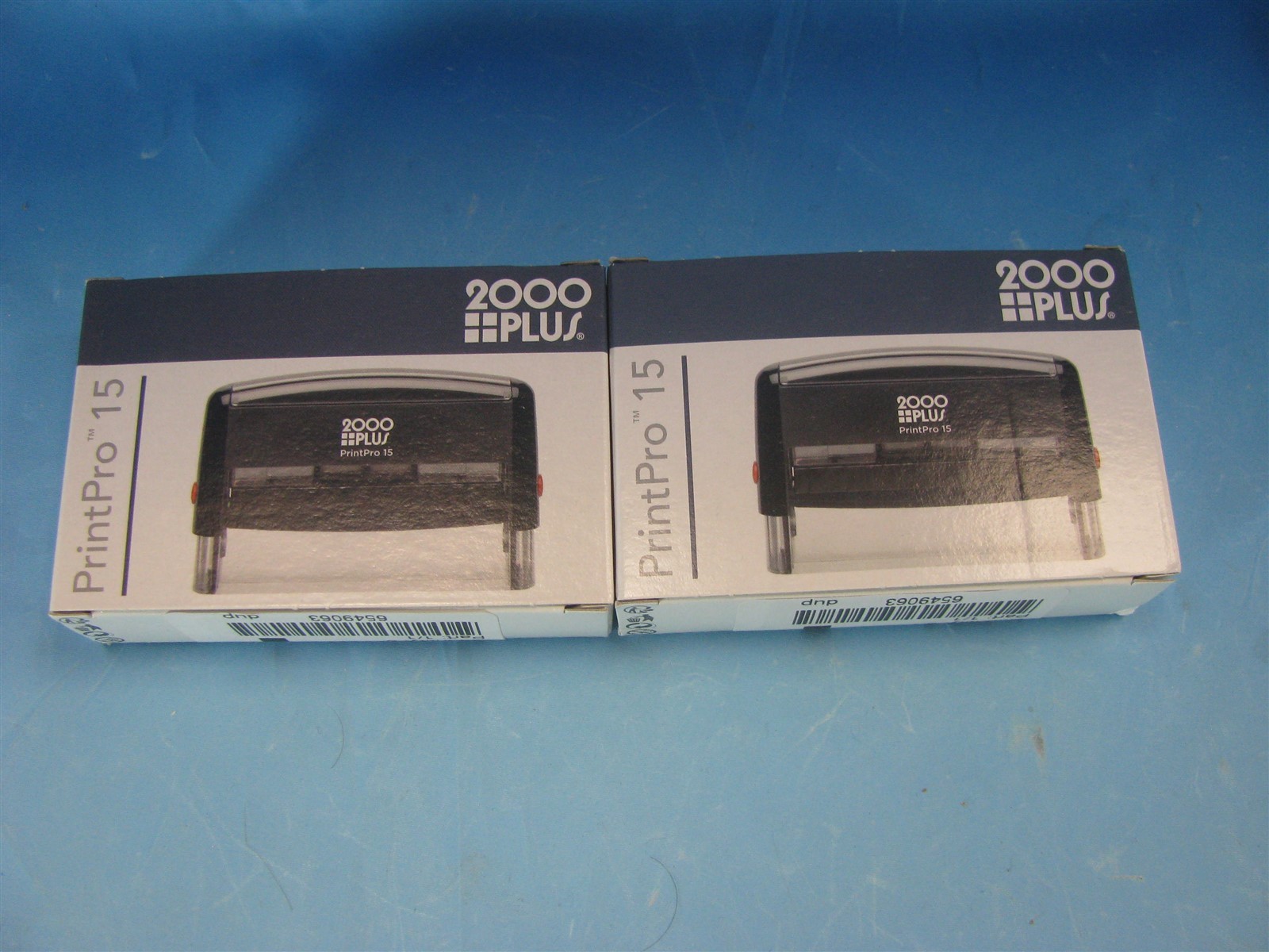 Bundle of 2 2000 Plus - PrintPro 15 Rectangle Self-Inking Stamp 3/8" x 2-3/4"