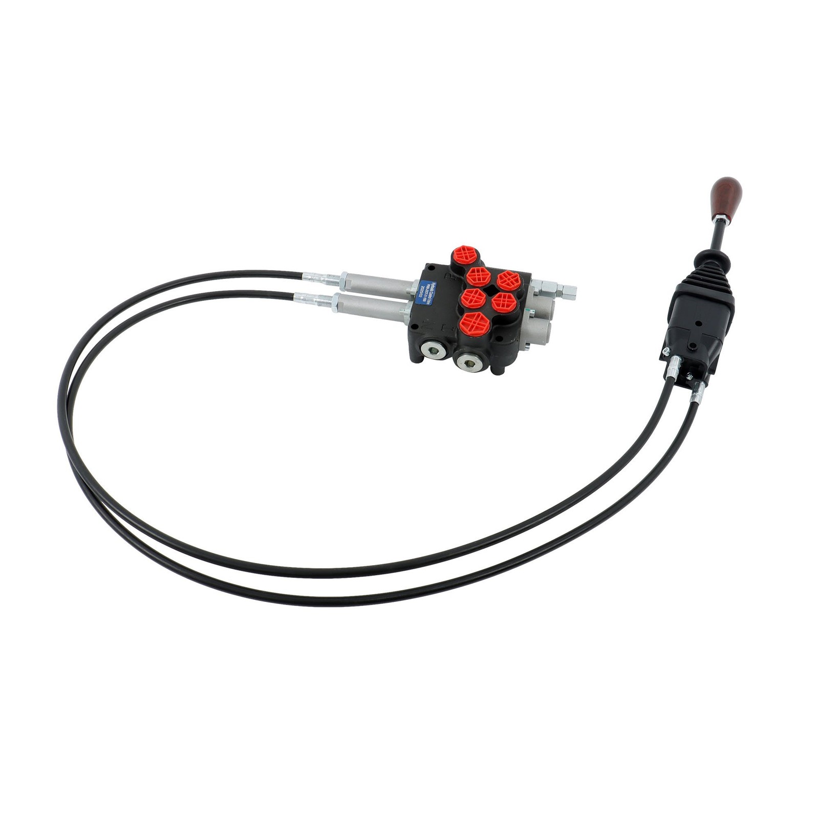 P80 Remote Control Valve Kit: 2 Spool Valve 21GPM + Joystick New+ Cables