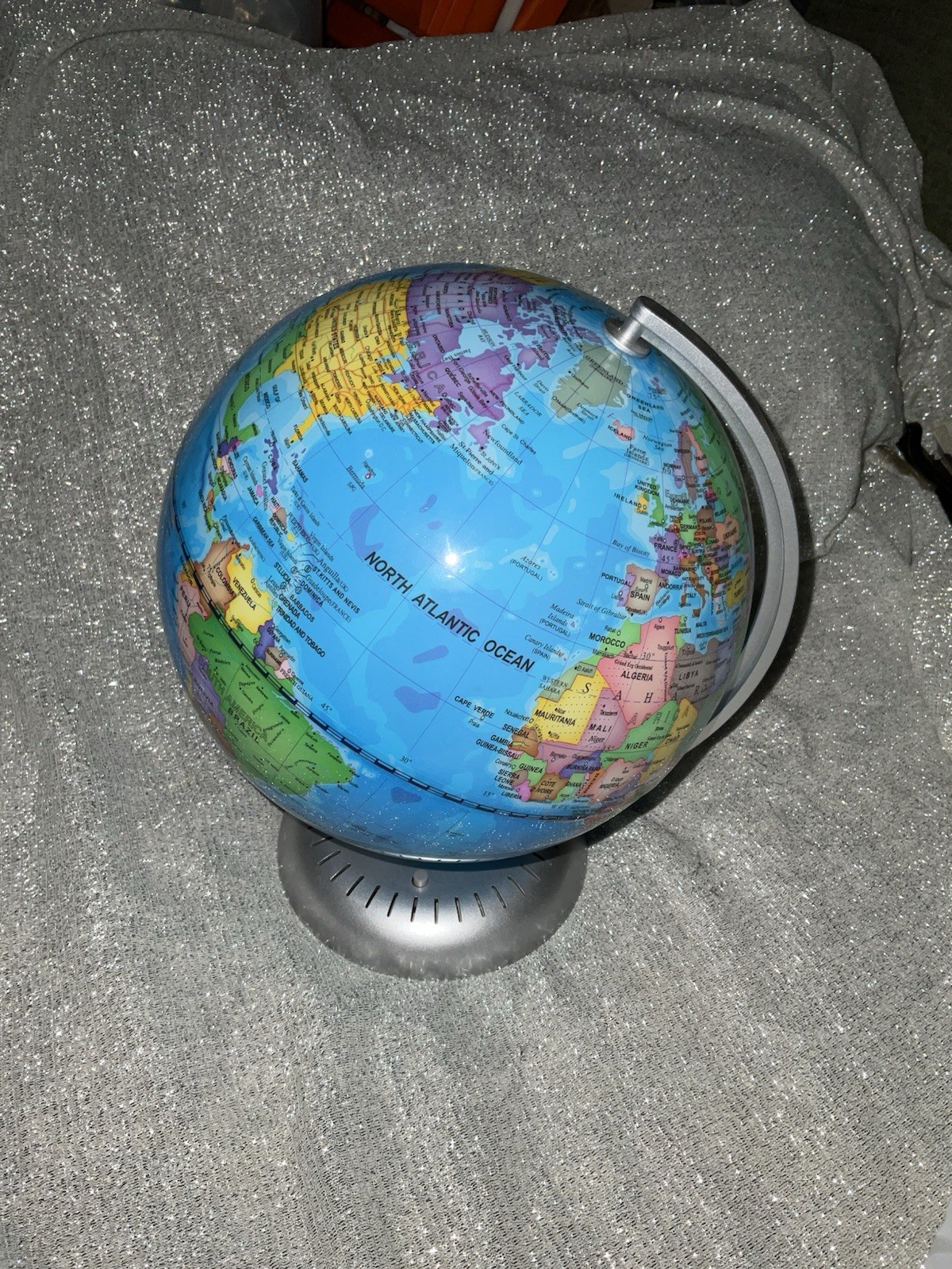 Costway 8" World Globe Illuminated Education Globe See Pics Map