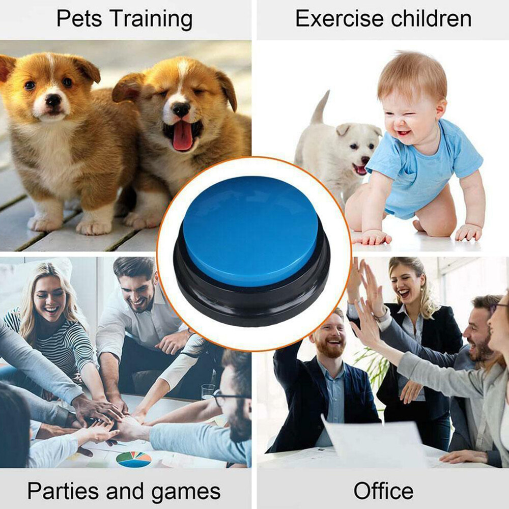 Dog Buttons Pet Training Communication Toys Recordable Talking Speaking Starter
