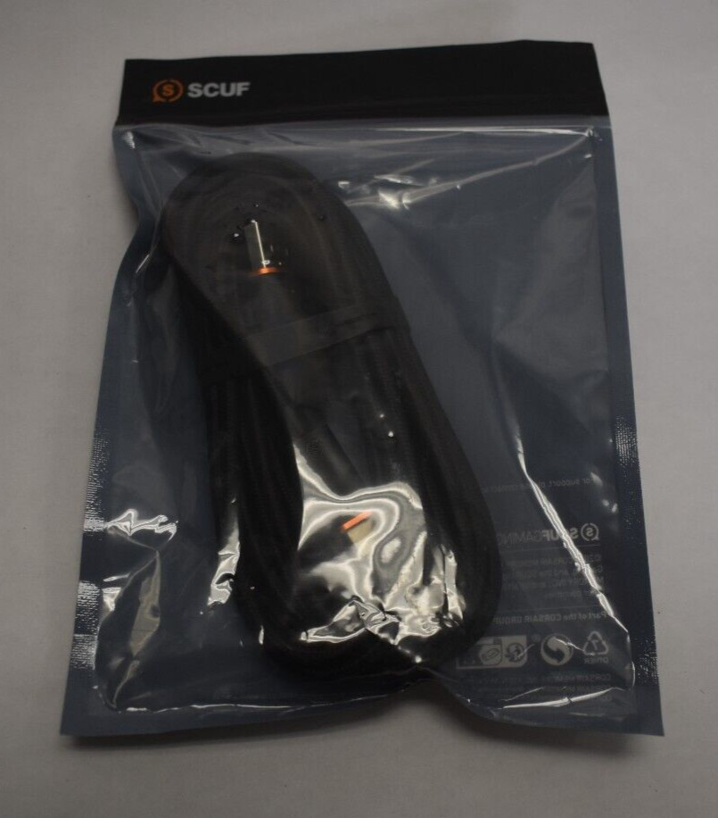 SCUF Braided USB-C Cable - Black 10' USB Type C Charging Cable OEM