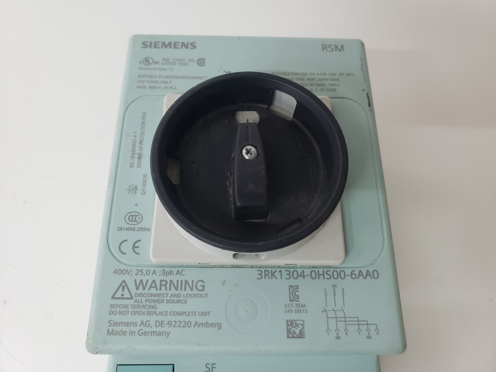 Siemens 3RK1304-0HS00-6AA0 Disconnect Module Switch RSM