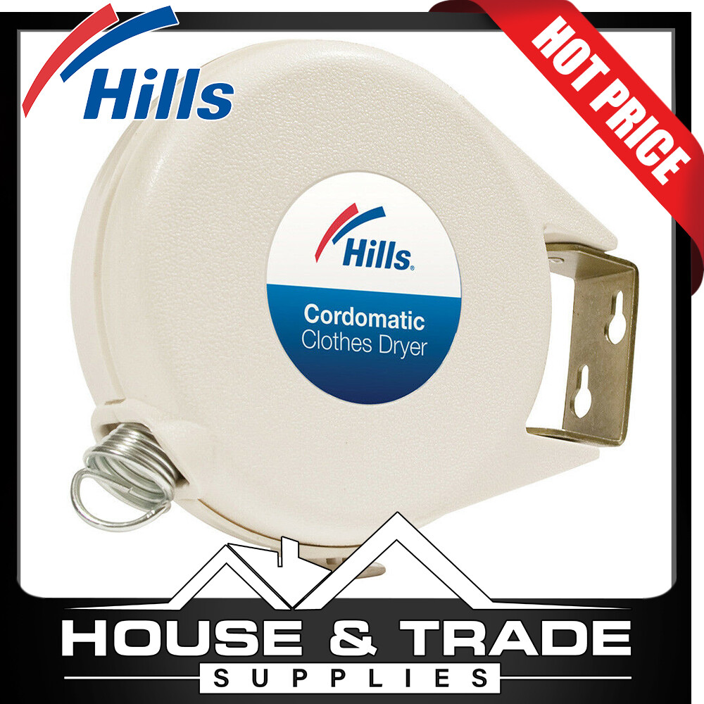 Hills Cordomatic Single Line Clothesline Indoors Camping or Backyard 100013