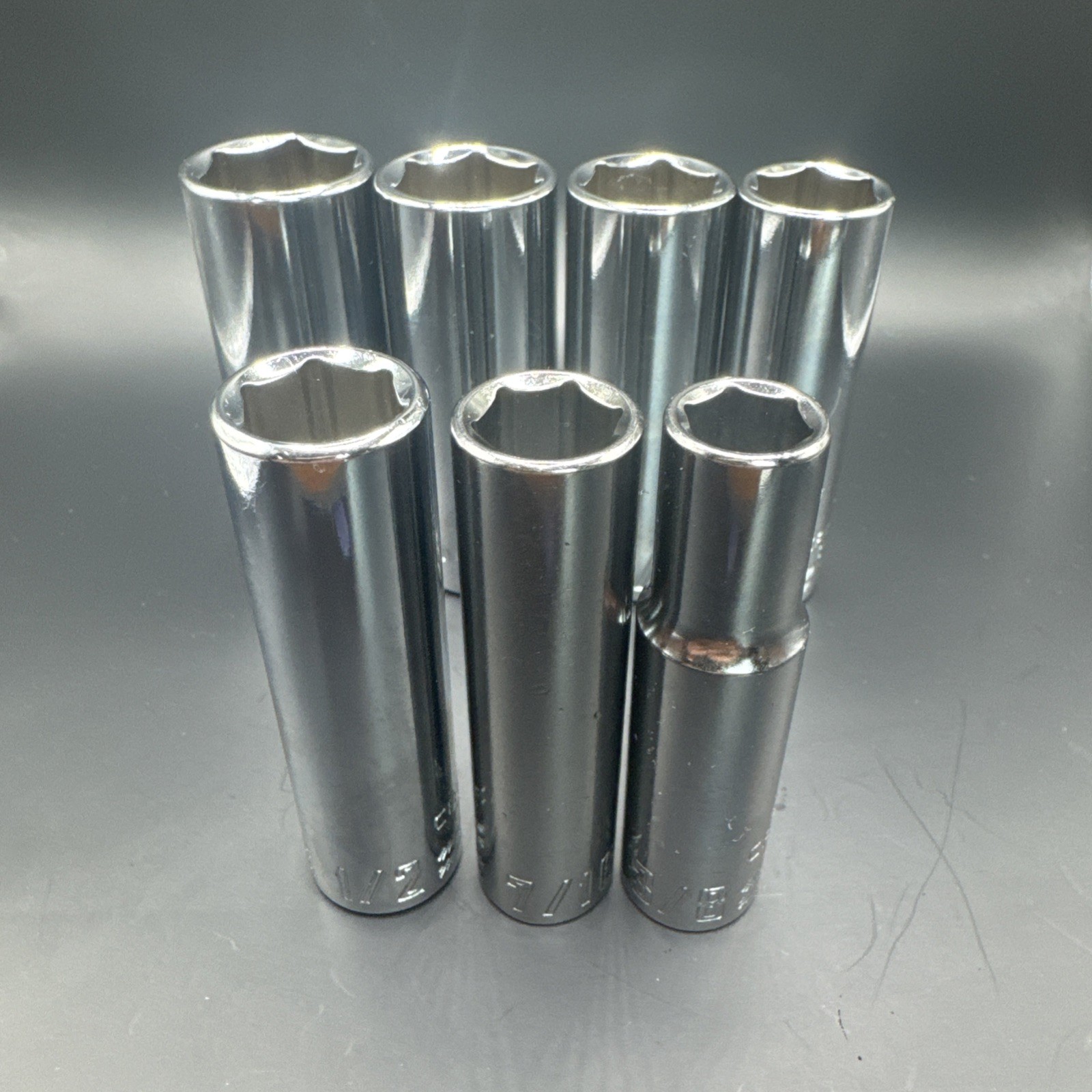 Craftsman 7 Piece 3/8 Drive 6 Point Deep Socket Set SAE